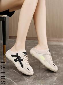 Fashion Versatile Casual Minimalist Breathable Backless Athletic Sneakers
