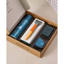Harry's Truman Shaving Kit For Men With Razor Handle, 3 Cartridges, And Shave Gel - Orange - 1 - 查看 4