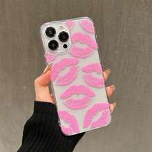 Lipstick Pattern Phone Cases For IPhone 15 Pro Max Case IPhone 14 Pro Max Case IPhone 11 Cases, Transparent Phone Case, Smartphone Protective Case, Shockproof Durable Decorative Cellphone Protector Cover, Phone Accessories - Trong sáng - Xem 2