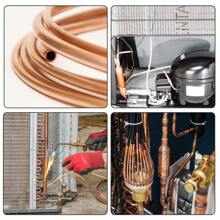1M/2M Soft Metal Coil Outer Diameter 2~8mm Inner Diameter 1~6mm Metal Wire Tube Air Conditioning Heat Dissipation DIY Crafts