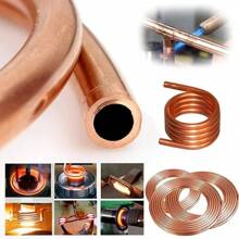 1M/2M Soft Metal Coil Outer Diameter 2~8mm Inner Diameter 1~6mm Metal Wire Tube Air Conditioning Heat Dissipation DIY Crafts