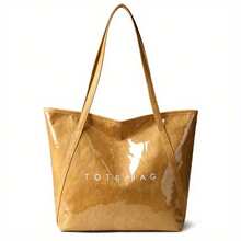 Túi Tote Thư Cổ Điển Cho Nữ, Túi Xách Thời Trang Tối Giản Dung Tích Lớn Cho Phụ Nữ Đi Làm Hàng Ngày - màu nâu - Xem 1