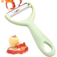 Stainless Steel Vegetable Peeler, Y Shape Sharp Blade For Julienne & Peel, Ergonomic Non-Slip Handle For Potato Carrot, Easy Grip Kitchen Tool (Light Green) - 淺綠色 - 查看 11