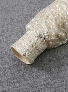 1 pieza Vestido de tirantes asimétrico elegante y casual con chispeante empalme de un solo color, adecuado para fiestas, cumpleaños, fiestas de solteros, escenarios, conciertos, citas nocturnas, todas las estaciones