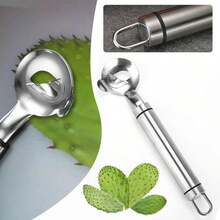 3 Pack Cactus Peeler Spoon, Stainless Steel Cuchara Pelador De Nopales, Multi-Function Cactus Peeling Knife Tool, Sliced Chinese Noodle Cutter For Cooking Kitchen Gadgets (3PCS) - 預設 - 查看 2
