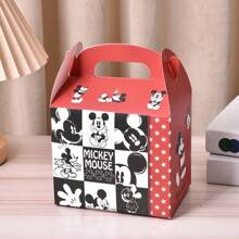 Disney 6pcs Disney Mickey Mouse Mini Cartoon Candy Gift Box, Suitable For Party, Holiday, Birthday Gift Packing