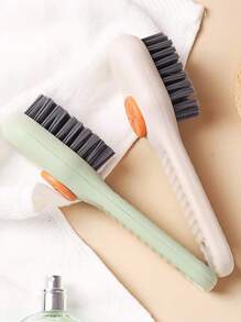 Home Multifunctional Liquid Added Shoe Brush, Simple Press Type Clothing Cleaning Brush, Automatic Liquid Washing Shoe Brush, Soft Bristle Shoe Brush - Multifunctional, Smooth, And Harmless Cleaning For Home Laundry! Easy To Clean Multifunctional Shoe Brush With Plastic And Integrated Soap Dispenser