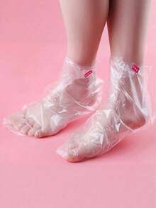 100/200/300/500Pcs Transparent Disposable Foot Bags Detox SPA Covers PE Plastic Foot Film Prevent Chapped Feet Care Pedicure Tools,Bag,Organizer,Storage - Multicolor - View 11