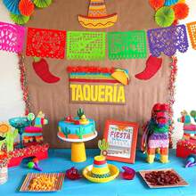 Decoraciones para fiesta mexicana, 1/2 Banderines de carnaval, Banderines de papel recortado de plástico de 18 pies para fiestas de cumpleaños mexicanas del 5 de mayo, Banderas y banderines con temática mexicana colorida, Decoraciones colgantes del Día de los Muertos, Suministros para fiestas en el hogar. - Multicolor - Ver 7