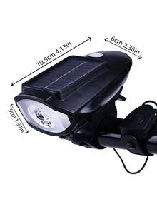 X-TIGER Rechargeable Bicycle Headlight And Taillight Set, 250 Lumens Solar Power Bicycle Front Light, Safe LED Warning Waterproof USB-C 1200mAh, Ultra Bright For Cycling Safety At Night