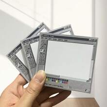 1 Pc Retro 50 Sheets Computer Drawing Pad Notepad | Vintage Style Square Paper, Ideal For Creative Illustrations And Design | Perfect For Art Notes & Artist Painting Supplies