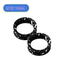 2 Stücke Silikon Ohrtunnel flexible Ohrplugs Stretcher Expander doppelt geflanscht Flesh Ohrpiercing Schmuck für Frauen und Männer