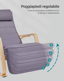 Sedia girevole - Grigio - Visualizzare 4