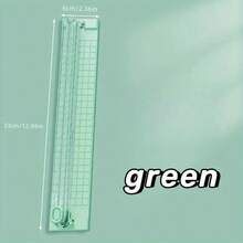 1件双向切纸刀 切纸刀英寸、厘米刻度显示A4切纸刀 便携式照片切纸刀 办公切纸神器 不锈钢刀头，锋利 - 彩色 - 查看 18