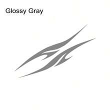 2PCS Car Side Stripe Cool Racing Sticker - Glossy Surface, Asymmetrical Shape With Sporty Geometric And Cartoon Patterns, Disposable Self-Adhesive Graphics, Fun And Fashionable Graphics DIY Styling Stickers, Suitable For Most Cars