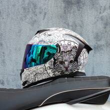 LVS Latest Dual Lens Motorcycle Helmet Modular Full Face Helmet, Unisex, Street Bike Helmet Capacity Approved