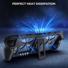 1 set d'étui en silicone pour Steam Deck avec 2 capuchons de joystick, design incurvé, nervures amortissantes à l'intérieur, antichoc, résistant aux rayures, antidérapant, résistant à la transpiration