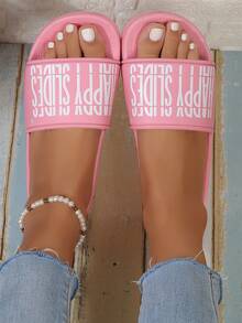 2025 Summer Classic Fashion Versatile Durable Outdoor Slippers, Simple Casual Soft & Comfortable - Pink - View 1