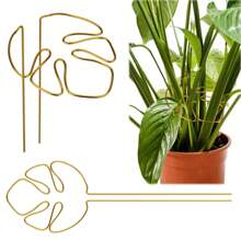 1/3/5pcs Reusable Metal Climbing Plant Stems Support Stake, Unique Design Plant Stake, Garden Decor, Flower Pot Decor, Plant Trellis, Ideal For Healthy Growth Of Indoor Plants