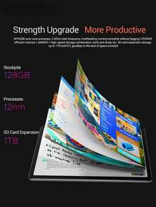 Tab M11 TB330FU IPS 10.95" 8G+128GB Android 13 Tablet PC Lenovo Zhaoyang K10 Tablet 7700mAh 1920*1200 90fps,400nits,MediaTek Helio G88 , 802.11 Ac (2.4GHz&5GHz)WiFi 5,BT 5.1,8MP + 13MP Dual Camera, Supports 1TB SD Expansion,No Adapter - Grey - View 4