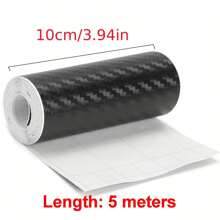 3/5/7/10 CM * 500CM Glossy Black Vinyl Wrap Strip, Self-Adhesive Universal Chrome Black Detailing Tape, Window Trim Film Tape Chrome Blackout Vinyl For Car Interior Hood Roof Pillar