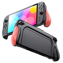 IINE Ergonomic One Piece Grip Case For Switch 2, Durable& Lightweight Ergonomic Comfort Grip Shockproof Cover Protective Case Enhanced Grip Cover Game Accessories - Black - View 3