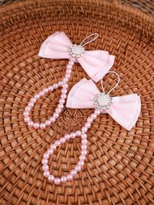 1 Pair Handmade Beaded DIY Baby Pearl Shoes, Baby Butterfly Anklet, Girl Photography Props - Multicolor - View 4