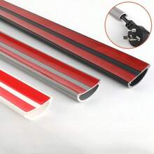 1pc 2m Floor Wire Protection Cover, Self-Adhesive, Wear-Resistant Wire Hider, Floor Cable Management Wire Protection Cover, Wire Protection Sleeve, Decorative Wire Protection Strip, Suitable For Office And Home Rooms