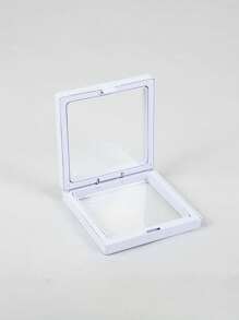 1 件悬挂展示盒、挂盒、珠宝、硬币和收藏品展示盒、便携式挂膜盒、抗氧化珠盒、防尘珠宝悬挂收纳盒、日常珠宝包装、透明包装、多功能礼品包装盒、适用于手工艺品展览、家居装饰和珠制品、女士收纳整理器旅行必需品返校宿舍收纳