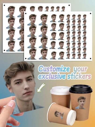 Custom Personalized Waterproof Stickers,There Are 39 Size Options Available, Ranging From 0.47 In To 7.88 In And There Are 3 Shape Options Available: Circle, Square, And Custom Shape.Custom Name Stickers, Holiday Stickers, Packaging Stickers, Price Tag Stickers, Phone And Computer Decorative Stickers, Party Gift Packaging Seal Stickers.