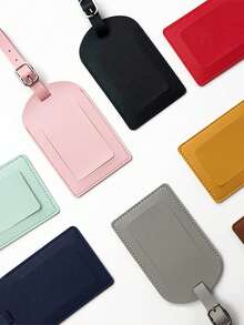 Luggage Tag For Cruise Ship Essentials, Cruise Luggage Tag Holder, PU Luggage Tags For Cruise Lines Travel Essentials ,For Travel Backpack Luggage Suitcase Travel Gear, Holiday Camping Holiday Essentials, Travel Accessories Card Holder Suitcase Tag Name Tag Card Sleeve Hanging Tag Pendant, Vacation Accessories Suitcase Tag For Luggage - Multicolor - View 6