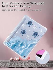 Summer Turtle Pattern IPad Protective Case Compatible With IPad 10th Generation,IPad Air 11-In.(M2)-2024,IPad Mini 4/5/6/7,Compatible With Samsung Galaxy Tab A8 10.5 Inch 2022,Kindle Paperwhite 12th Gen 2024,Models Such As Tab P11,The Four Corners Of The Protective Case Are Shockproof, Lightweight And Easy To Carry - Multicolor - View 8