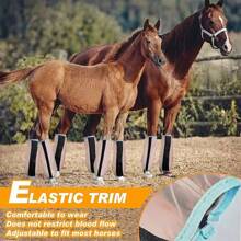 4pcs Set: Fine Mesh Fly Boots, Loose-Fitting & Anti-Slip Horse Fly Boots, Comfortable Tight-Fitting Horse Leggings, Greatly Reducing Horse Disturbance And Improving Breathability
