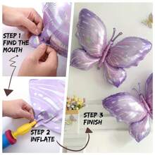 112pcs Spring Floral Butterfly Balloon Arch Set, Includes Lavender Purple Yellow Balloons, Daisy Flowers, Butterfly Foil Balloons, Suitable For Woodland Fairy Baby Shower, Birthday, Garden Tea Party Decoration