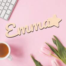 1 pièce Plaque de nom en bois personnalisée, nom personnalisé, cadeau personnalisé, plusieurs options de couleurs, style traditionnel, à fixer au mur, sans alimentation électrique, décoration unique pour la chambre, fait main, durable et longue durée, convient pour la Fête des enfants, fête, anniversaire, mariage, remise de diplôme, Noël, cadeau décoratif personnalisé