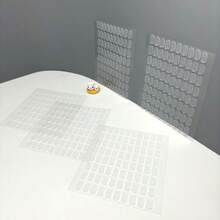 80-800pcs Double Sided Adhesive Tape - Removable Wall Mounting Sticky Gel Tape - Washable Traceless Transparent Tape For DIY Craft, Home Office Carpet Rug Couch Cushion Gripping - Clear - View 8