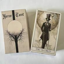 1pc-Mysterious Horror Tarot Set - 78 Card Deck For Divination, Power Exploration And Spiritual Insight | The Perfect Board Game Accessories And Holiday Gifts - Multicolor - View 2