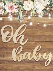 1 bộ, Biển báo bằng gỗ chủ đề tiệc mừng em bé Oh Baby Babe, Trang trí phông nền tiệc bé trai/bé gái sơ sinh bằng gỗ dán tường, Vật dụng trang trí phông nền phòng tiệc tiết lộ giới tính, Biển báo bằng gỗ cho em bé Biểu ngữ tiệc mừng em bé cho phông nền sinh nhật đầu tiên, Miếng dán tường trang trí phông nền tiệc chủ đề chào đón em bé, Trang trí tiệc mừng em bé, Thông báo về em bé - Màu gỗ ơi em yêu - Xem 6