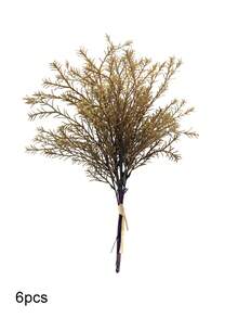 6/12 Pcs Artificial Potted Plants, 18.5 Inches Tall, Plastic Material, Fake Eucalyptus, Rosemary, Magnolia Stems, For Rustic Farmhouse Decor, Home Office Decoration, Christmas Accents, DIY Wreath Crafts, Shrub Trees Home Decor Christmas Decorations Room Decor - Green - View 18