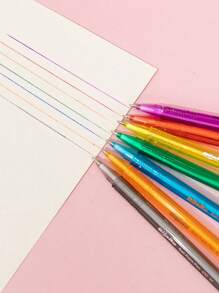 12 Colors Ballpoint Pens, Colorful Round Barrel Design For Easy Grip And Smooth Writing, Great For Students, Adults, Art & Office Use Back To School