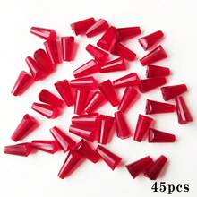 45/60 hạt thủy tinh xanh lá cây/đỏ/xanh dương/vàng dài 4*7/6*12mm Phụ kiện hạt để làm đồ trang sức, đồ thủ công làm bằng tay, vòng tay & vòng cổ, hoa tai - Hạt chùa - Xem 11
