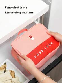 1 件多功能大号医疗包、户外急救箱、便携式防水药品储存收纳盒、旅行保健包