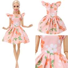 5pcs Set Polyester Fashion Doll Clothes, 11.5 Inch 1:6 Doll Casual Dress Set, Suitable As Children's Day/Birthday Gift (Doll Not Included)