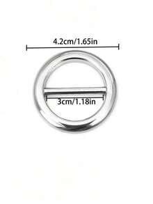 3 件围巾环夹，金属圆形皮带扣夹 T 恤领带夹女士时尚服装帽子腰带装饰金属圆形皮带夹（如因拍摄光线问题，商品颜色可能略有不同，不便之处，敬请谅解） - 彩色 - 查看 9