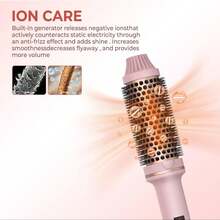 UKLISS 三合一陶瓷美发器 – 卷发、拉直和吹干，便携设计