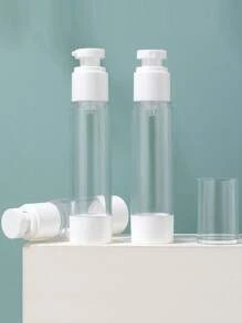 Botella con bomba de vacío, botella de loción vacía reutilizable, envase de almacenamiento de cosméticos, botella de crema y loción portátil para viajes, set de viaje con botella rociadora, botella de loción humectante, artículo de viaje, regalo del Día del Padre