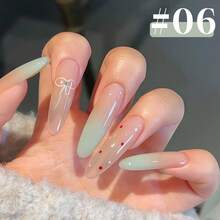 ZHIYAN 15ML/PCS 冰可可粉色凝胶指甲油套装半透明粉色蓝色果冻指甲油四季美甲美白圣诞指甲蓝色指甲粉色指甲适用于指甲 UV 光指甲 DIY 沙龙指甲美甲用品万圣节指甲 - 彩色 - 查看 8