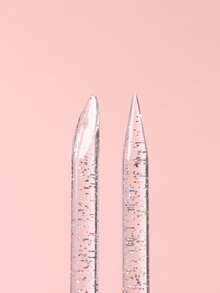 FULL BEAUTY 100 件可重复使用水晶指甲棒美甲双面美甲角质层推除工具修脚指甲护理、美甲用品、美甲工具、美甲工具、返校、指甲、按压指甲的美甲工具