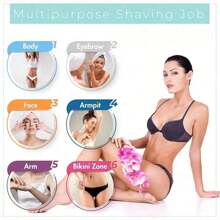 12pcs Safe Eyebrow, Facial, Body Hair Trimmer Shaver Razor With Cover For Women, Makeup Tool Set Hair Removal, Face Hair Removal, Hair Trimmer, Hair Trimmer, Barber Supplies, Haircut, Bag, Organizer, Storage, Hair Accessories