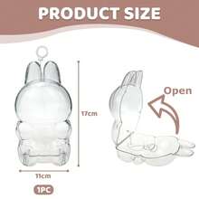 Mrltau Protective Keychain For Labubu Have A Seat, Transparent PVC Case For Labubu Doll, Easy Installation, Modern , Protect Your Cute Doll - White - View 4